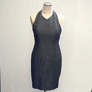 ANN TAYLOR Linen Halter Dress
